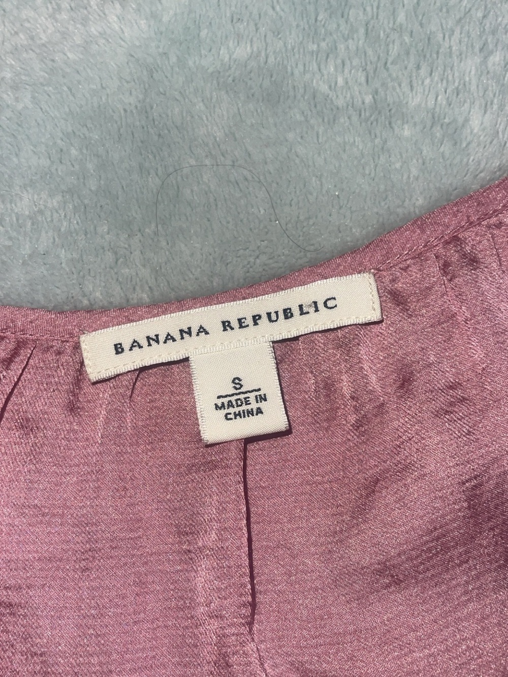 Banana Republic Dusty Blush Pink Ruffle Peplum Blouse – Size Small – NWOT - Picture 8 of 9
